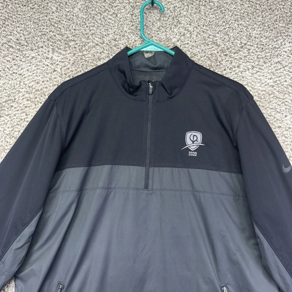 Nike Shield Victory Jacket Men's Size Medium Black Gray Quarter Zip BV0387-010